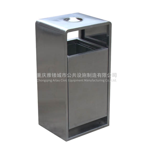 BS59 Outdoor stainless steel dustbin