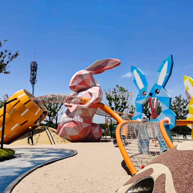 Rabbit shape amusement equipment