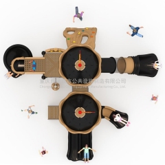 室外组合滑梯游乐设备