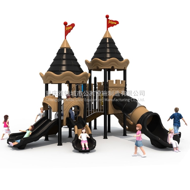 Outdoor combination slide amusement equipment