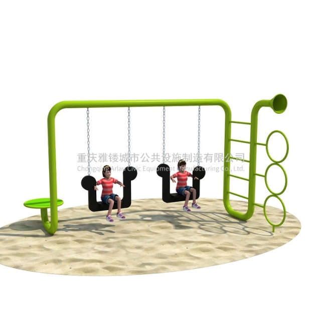 Creative children's outdoor large toy swing climbing net combination