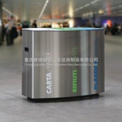 分类不锈钢垃圾桶