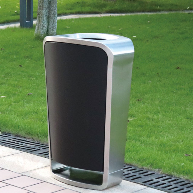 Outdoor Metal Waste Bin