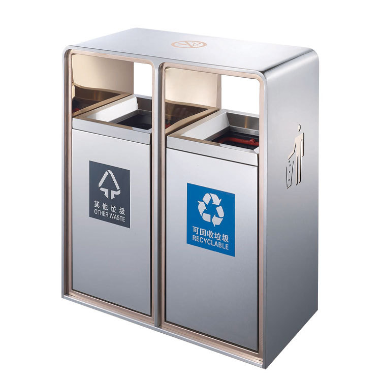 Street Wooden Waste Bin