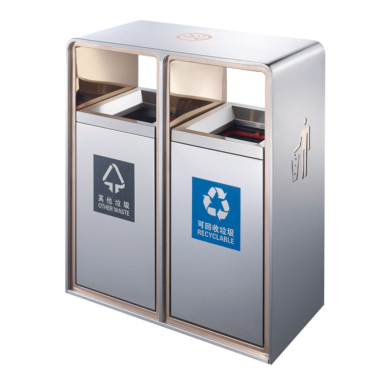 Street Wooden Waste Bin