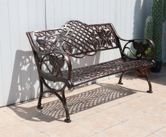 Cast aluminum lounge chair