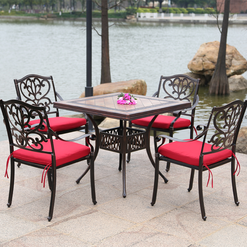 铸铝桌椅组合