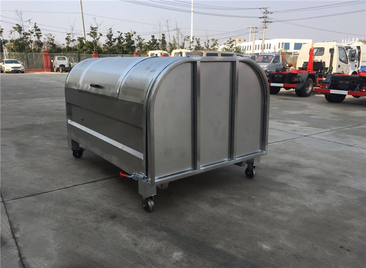 3立方5立方不锈钢勾臂式垃圾箱