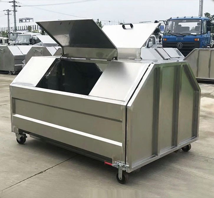 环卫不锈钢勾臂式垃圾箱