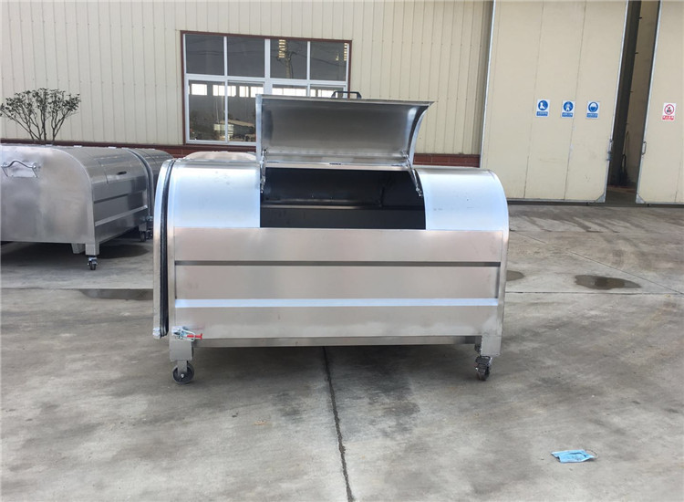 3立方5立方不锈钢勾臂式垃圾箱