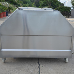 小区环卫不锈钢勾臂箱厂家批发