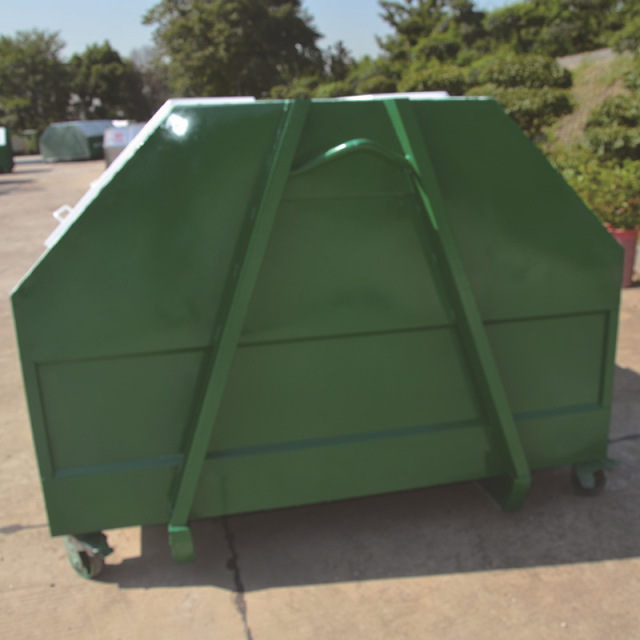 Custom hook arm garbage transfer box 3 cubic 5 cubic hook arm box