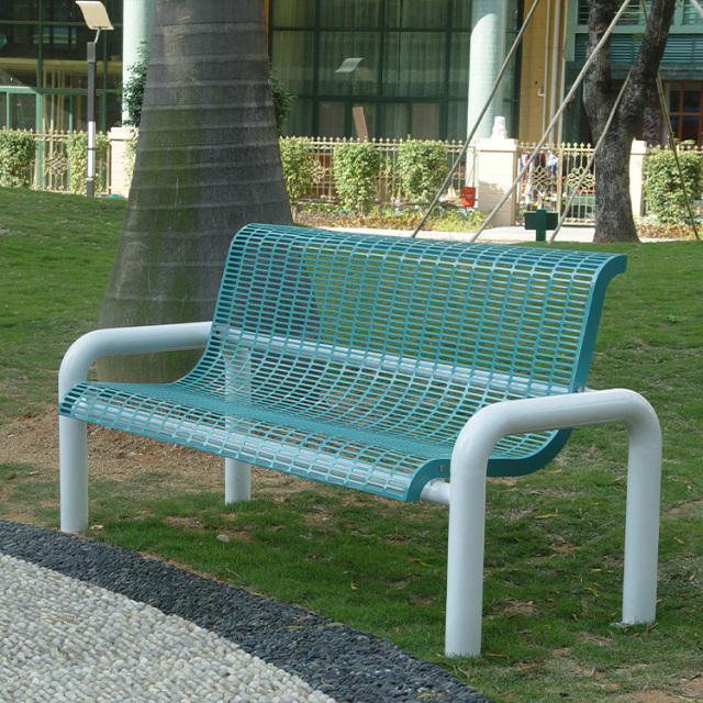 street furniture stainless steel Outdoor steel mesh Bench