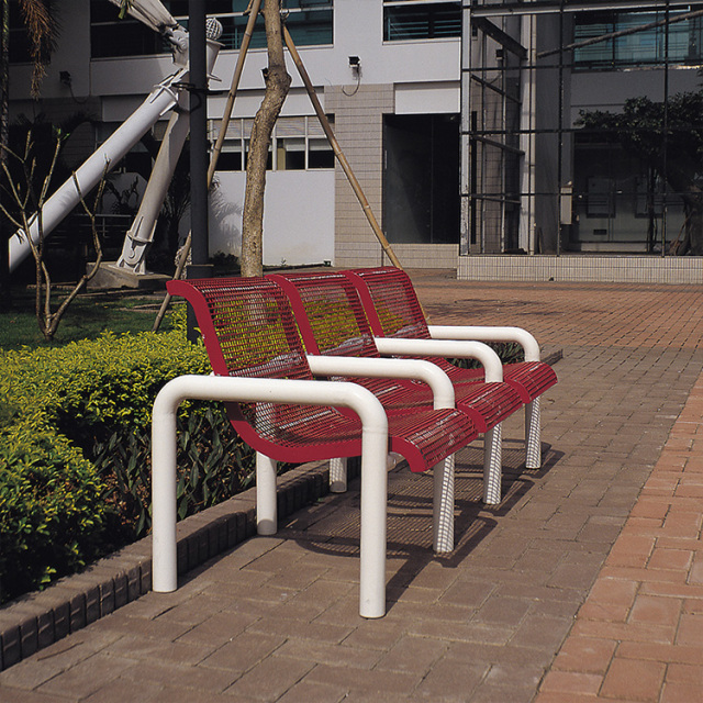 street furniture stainless steel Outdoor steel mesh Bench