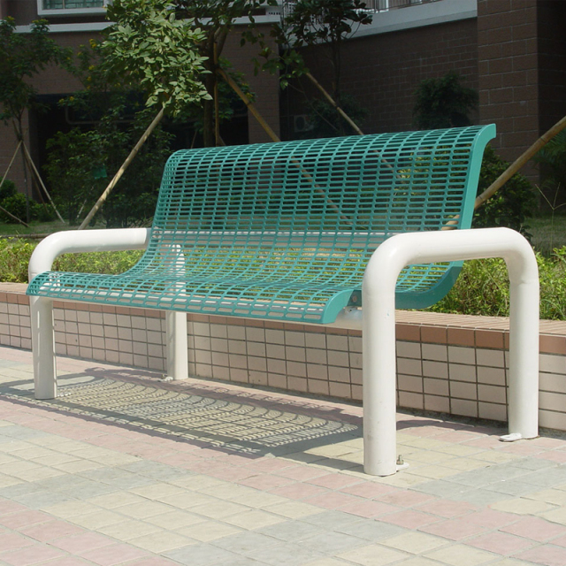 street furniture stainless steel Outdoor steel mesh Bench