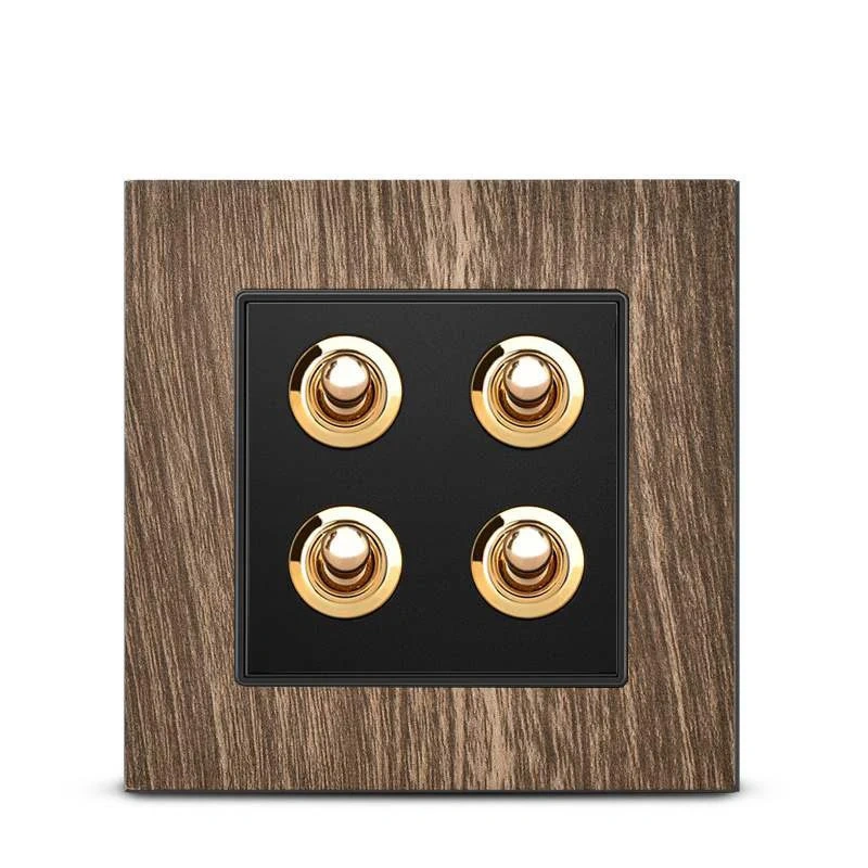 Wood 2 gang Toggle Switch For Residential from China Factory