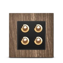 Wood 2 gang Toggle Switch For Residential from China Factory