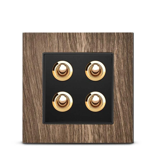 Wood 2 gang Toggle Switch For Residential from China Factory