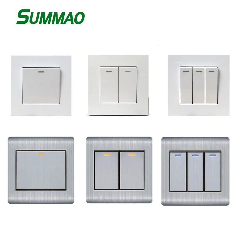 1 Gang 2 Way Wall Light Switch with for Residential and Commercial Use