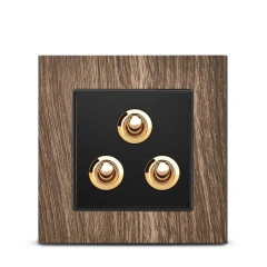 Wood 2 gang Toggle Switch For Residential from China Factory