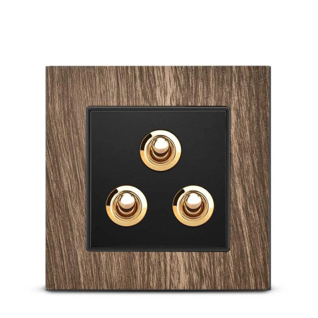 Wood 2 gang Toggle Switch For Residential from China Factory