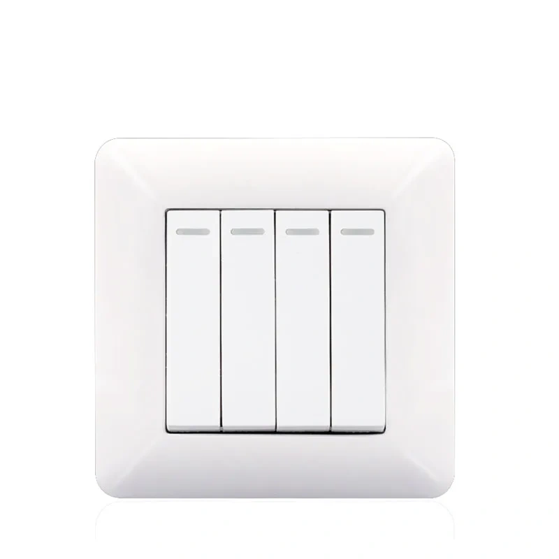 10A White PC Panel 3 Gang Light Switch Mannufacturer