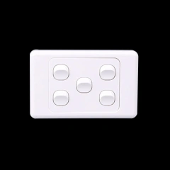 16A 4 Gang Light Switch Factory Direct Sales -AU standard PC Electrical Light Switch