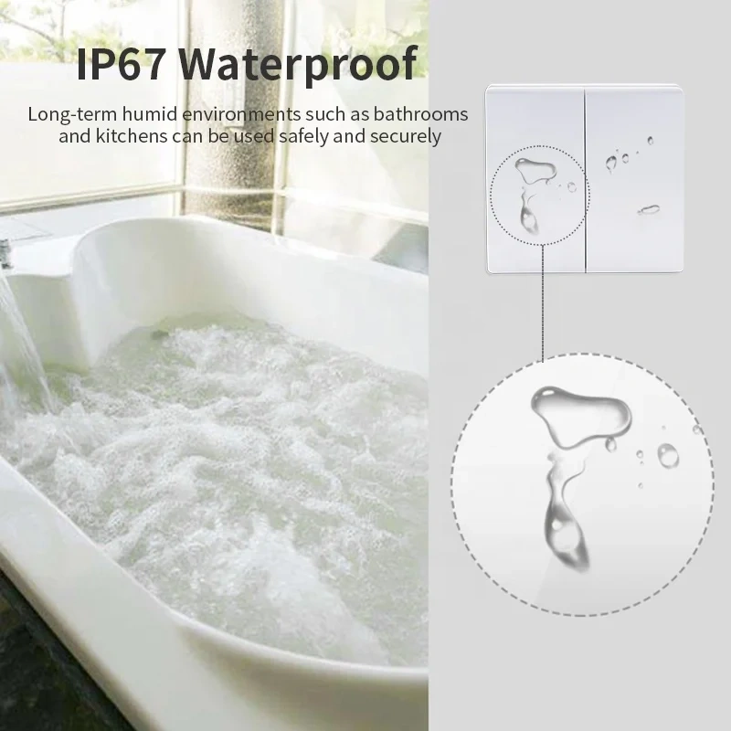 10A 250V Waterproof EU Standard Switches Supplier - 2 Gang 2 Way Electrical Wall Switch for Residential