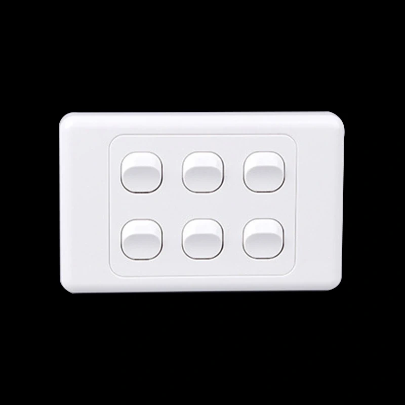 16A 4 Gang Light Switch Factory Direct Sales -AU standard PC Electrical Light Switch