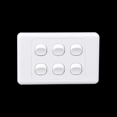 16A 4 Gang Light Switch Factory Direct Sales -AU standard PC Electrical Light Switch