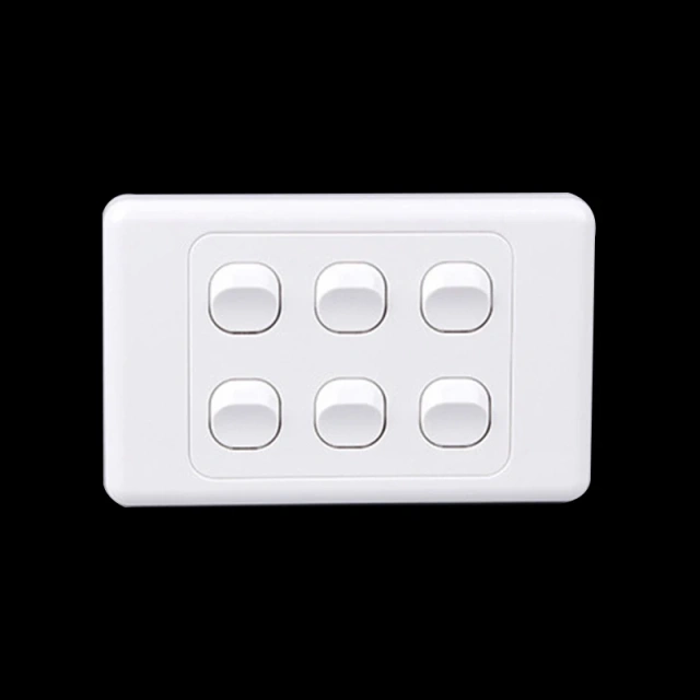 16A 4 Gang Light Switch Factory Direct Sales -AU standard PC Electrical Light Switch