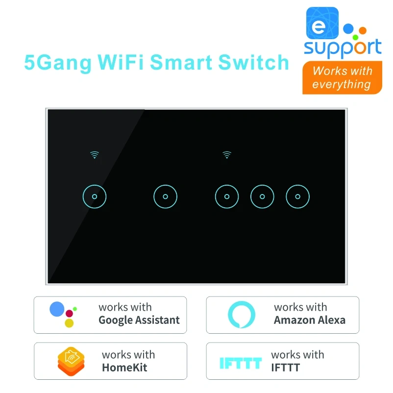 6 gang App Smart Switch for Commercial  and Residential