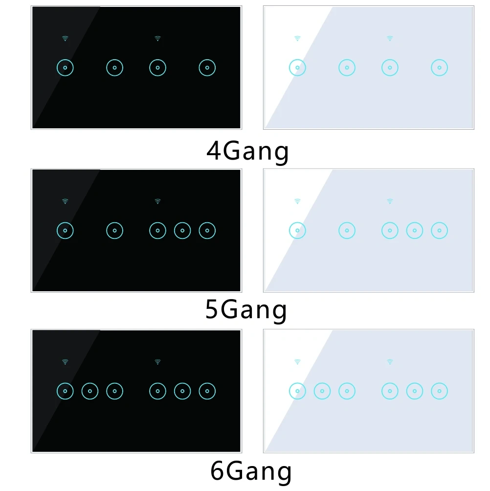 6 gang App Smart Switch for Commercial  and Residential