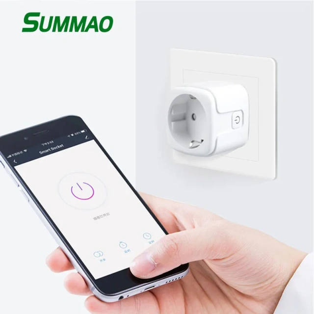 EU Power Wi-Fi Smart Plug outlet for Commercial Projects