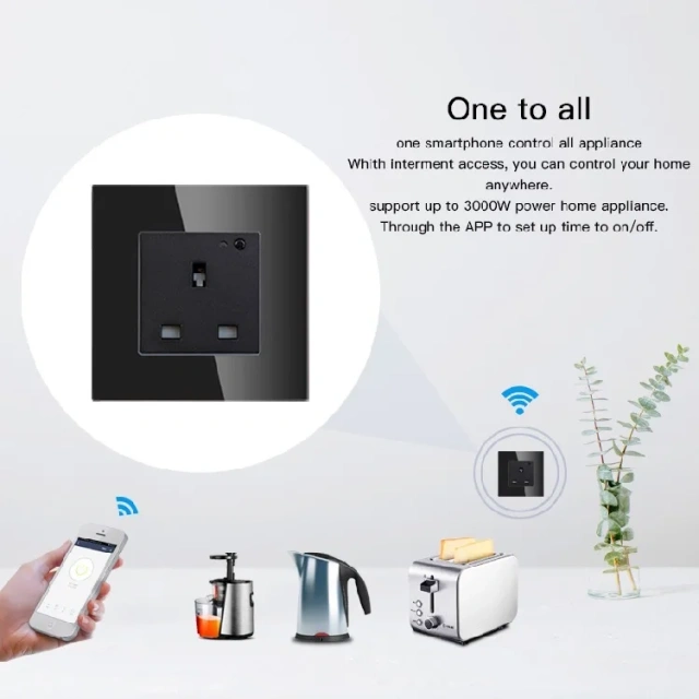 WiFi Wall Power Socket for Residential and Commercial Projects