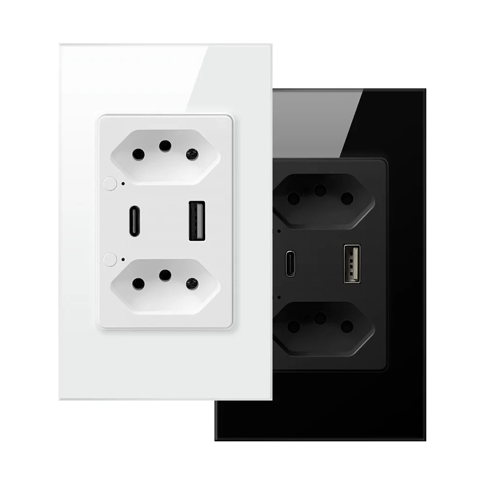 16A Brazil Standard with USB and Type C for Commercial Use