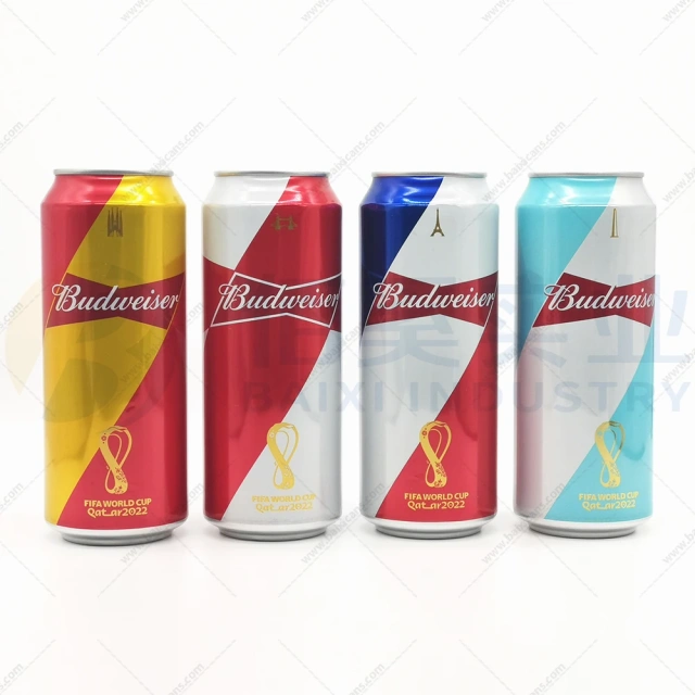 علب مشروبات ألومنيوم سعة 500 مل | علب بيرة ومشروبات رياضية مطبوعة حسب الطلب – بايكسي