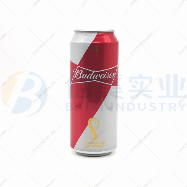 علب مشروبات ألومنيوم سعة 500 مل | علب بيرة ومشروبات رياضية مطبوعة حسب الطلب – بايكسي