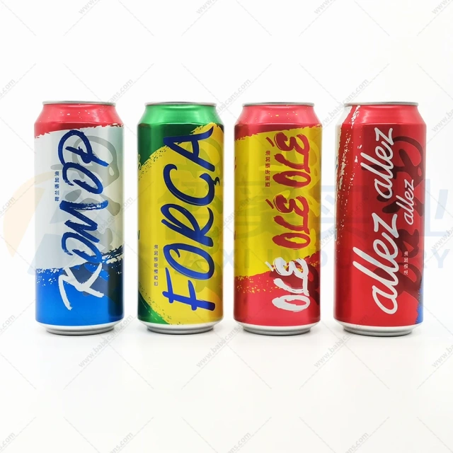 علب مشروبات ألومنيوم سعة 500 مل | علب بيرة ومشروبات رياضية مطبوعة حسب الطلب – بايكسي