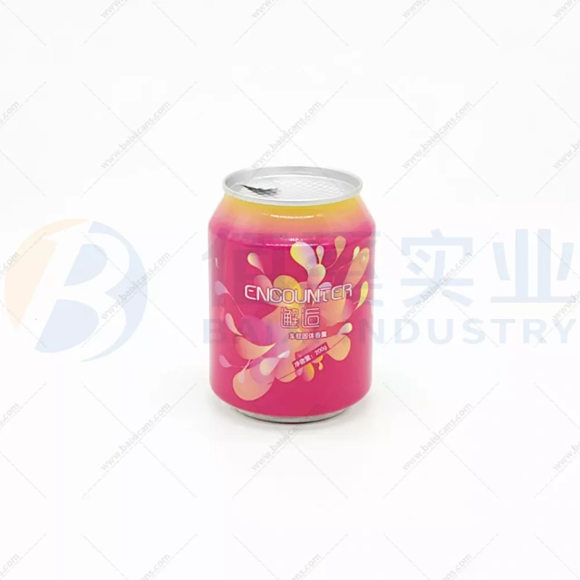 250ml aluminum cans with 202 peel off lids for car solid aromatherapy