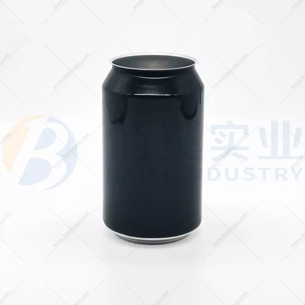 330ml Black Printing Aluminum Cans For Craft Beer