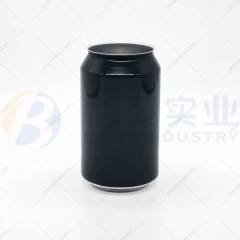 330ml Black Printing Aluminum Cans For Craft Beer