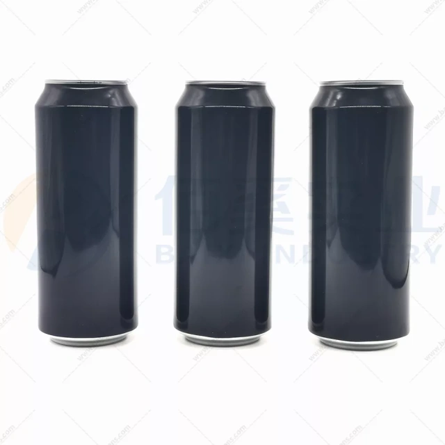 500ml 16.9oz Black Printing Aluminum Cans For Craft Brewery