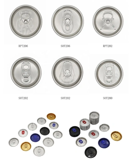 200 RPT 8.45OZ slim can lids for coffee beer can packaging bpani