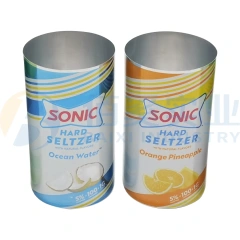 Стандартные алюминиевые банки объемом 355 мл с печатью