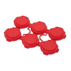 6 pack red plastic can carriers clips for dia 202 standard cans