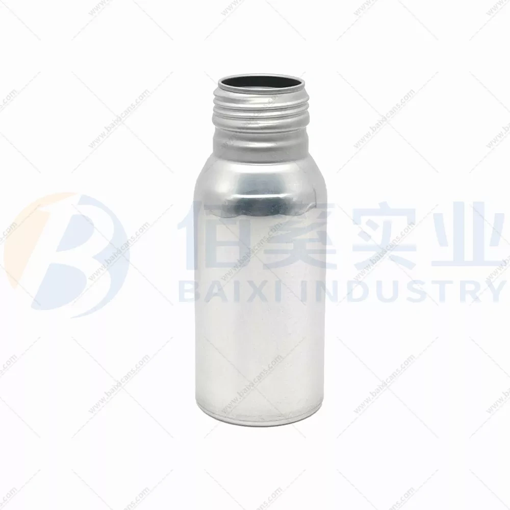 200ml blank aluminum bottles with 38mm screw caps+