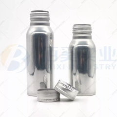 200ml blank aluminum bottles with 38mm screw caps+