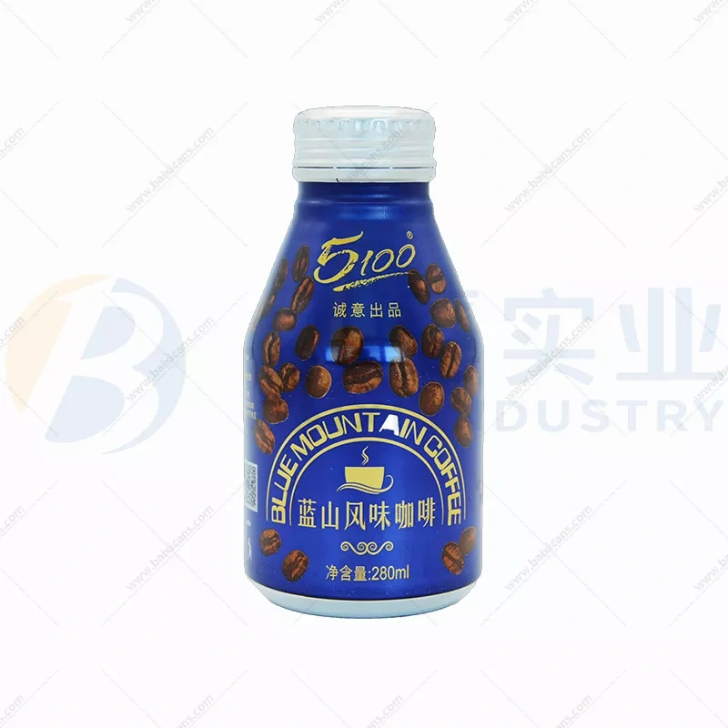 280ml aluminum bottles for beer and coffee beverage