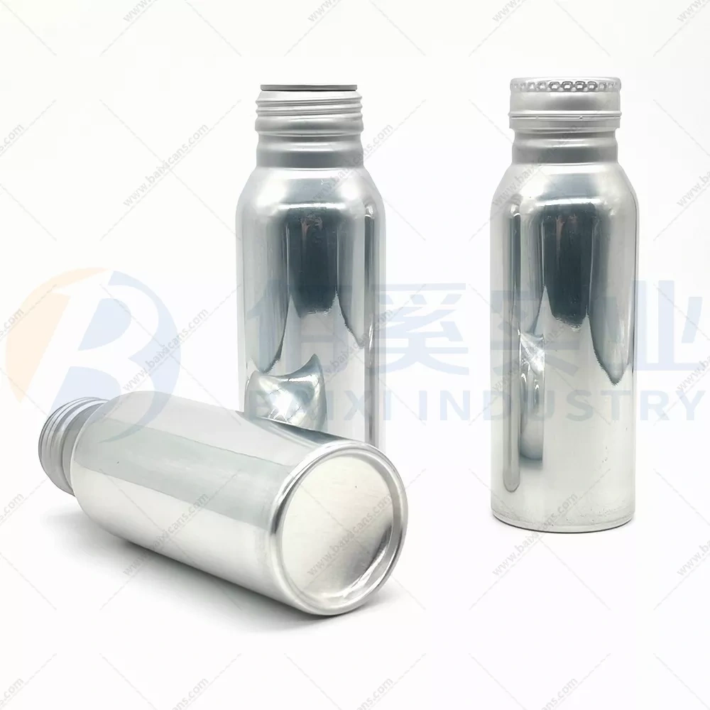 250ml aluminum bottles with 38mm screwing caps